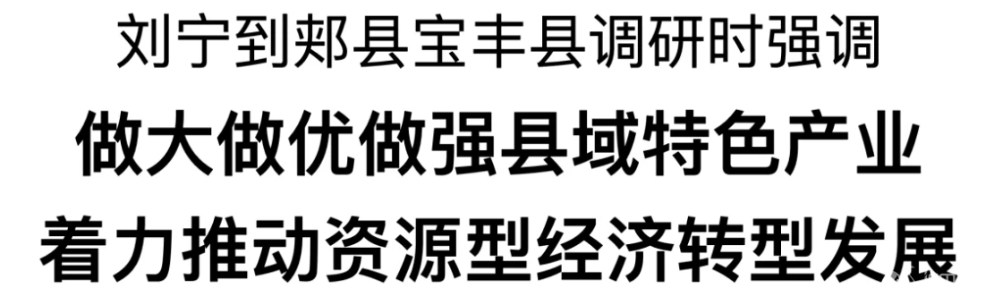 省委书记刘宁到郏县、宝丰县调研